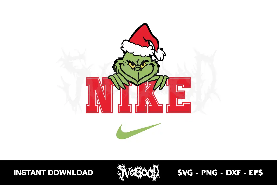 Christmas Nike Grinch SVG SVGGOOD