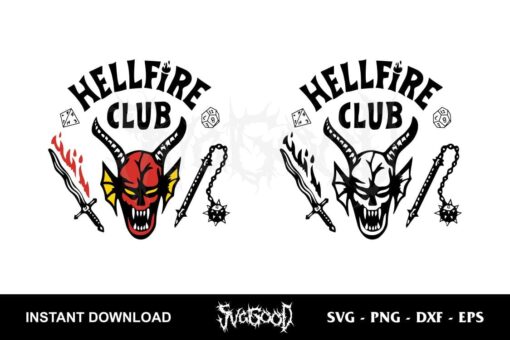 stranger Things Hellfire Club SVG