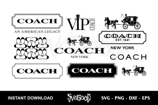 coach logo svg bundle