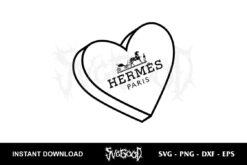 hermes heart logo svg