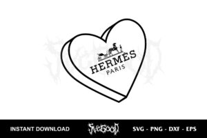 hermes heart logo svg