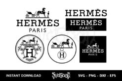 hermes paris logo svg bundle