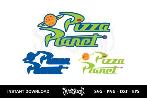 Pizza Planet SVG Layered