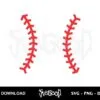 Baseball Laces SVG Free 3 baseball laces svg