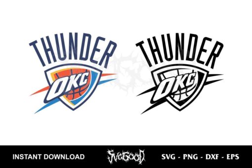 Oklahoma City Thunder Logo SVG Cricut