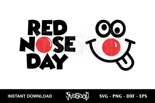 Red Nose Day SVG
