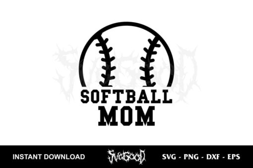 softball mom svg
