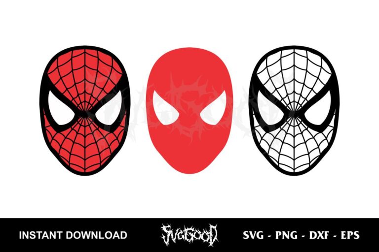 Spiderman Mask SVG Layered - SVGGOOD