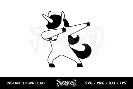 dabbing unicorn svg cricut