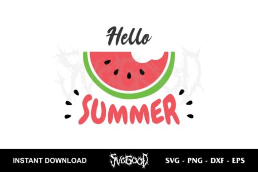 Hello Summer SVG
