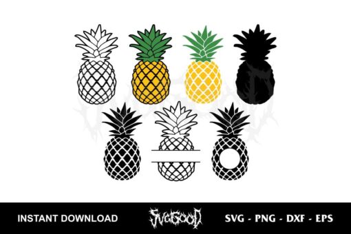 pineapple svg pineapple monogram svg