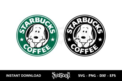 Starbucks Coffee Snoopy SVG