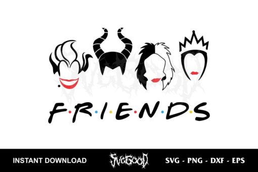 villains friends svg