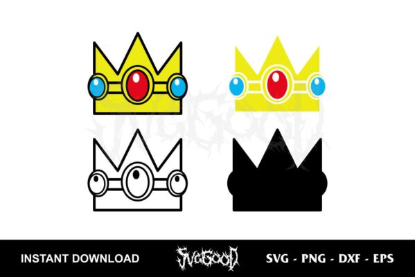 Princess Peach Crown SVG | SVGGOOD