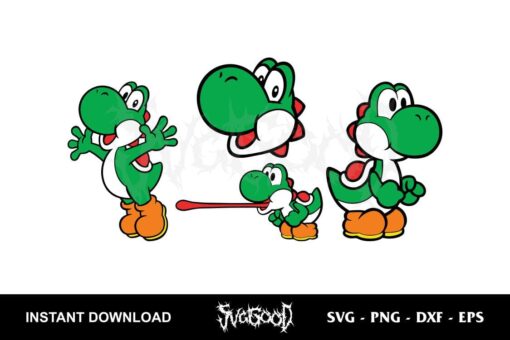Yoshi SVG Super Mario SVG