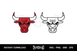 chicago bulls logo svg cricut