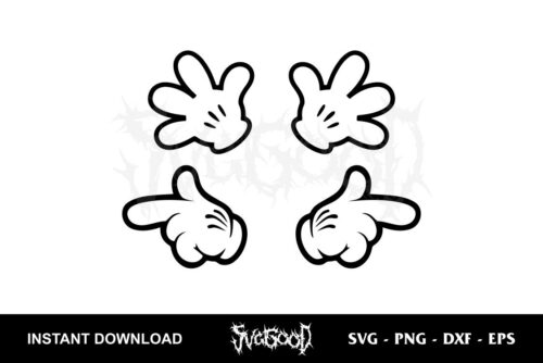 mickey mouse hand svg