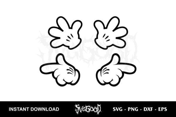 Mickey Mouse Hand SVG - SVGGOOD