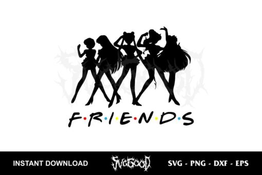 sailor moon friends svg