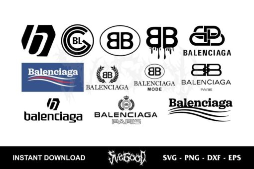 Balenciaga Logo SVG Bundle