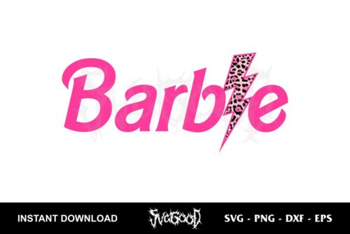 barbie leopard svg cut file