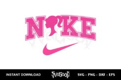 barbie nike logo svg