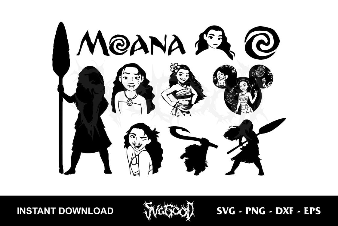 Moana SVG Bundle Cut File SVGGOOD