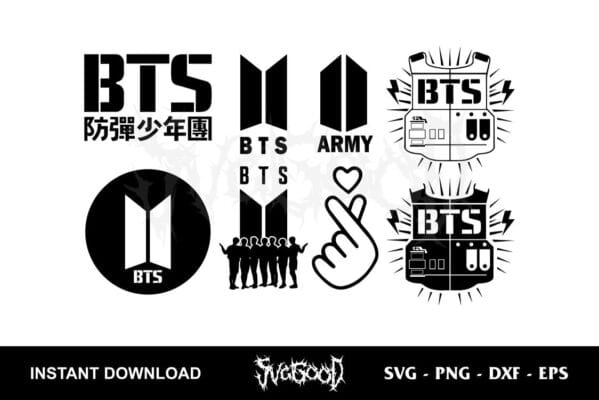 BTS Logo SVG Bundle Pack - SVGGOOD