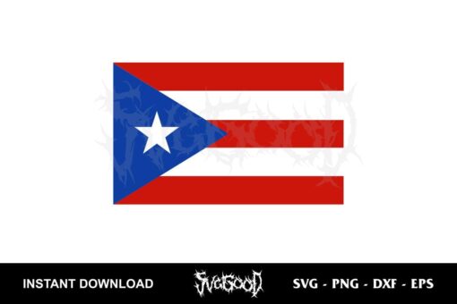 Puerto Rico Flag SVG Free