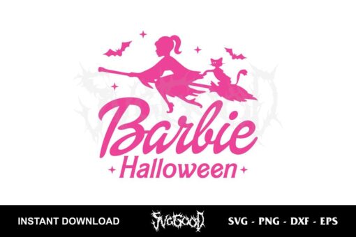 barbie halloween svg the witch barbie svg