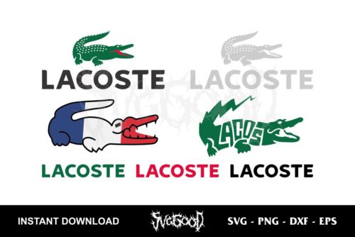 lacoste logo svg bundle