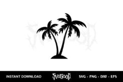 palm tree svg free cut file