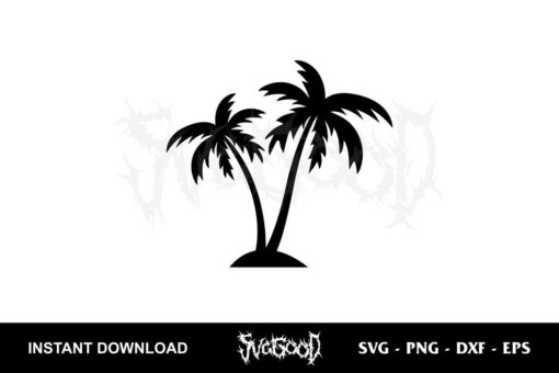 palm tree svg free cut file