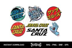 santa cruz logo svg bundle