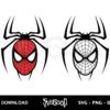 spiderman mask logo svg