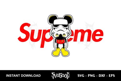 storm tooper mickey mouse supreme svg