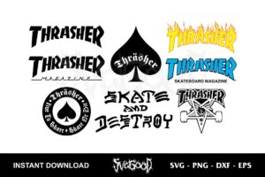 thrasher logo svg bundle