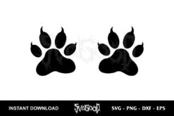 tiger paw svg free