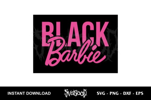 Black Barbie SVG Cricut