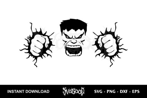 hulk smash svg cricut