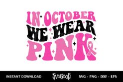 in october we wear pink svg