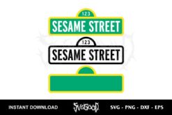 Sesame Street Logo SVG Cricut