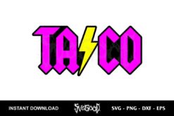 Taco SVG ACDC Style SVG