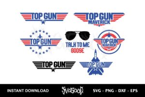 top gun svg file bundle