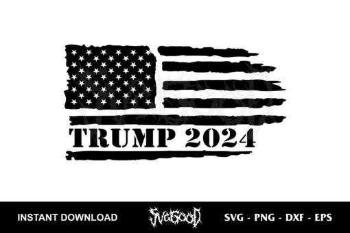 Trump 2024 Flag SVG