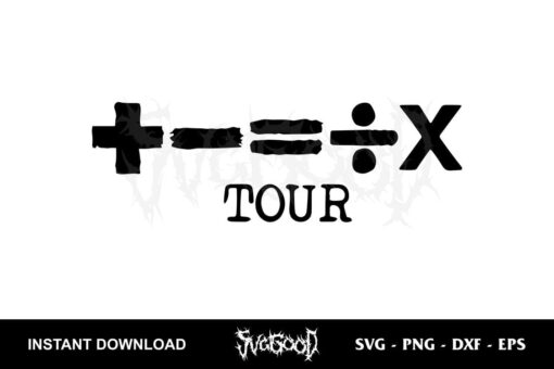 Ed Sheeran Mathematics Tour SVG