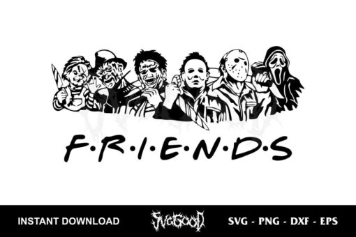 Friends Horror Character SVG