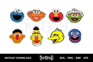 sesame street characters svg