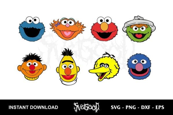 Sesame Street Characters SVG - SVGGOOD