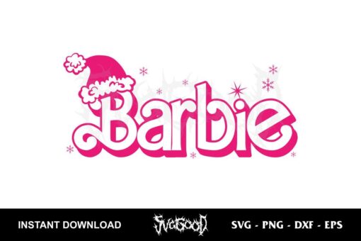 Chrismas Barbie SVG